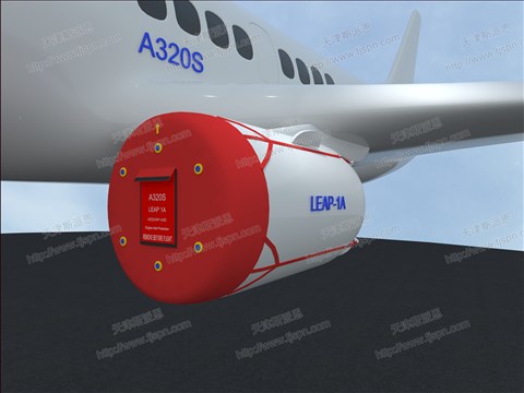名称：LEAP 1A发动机进气保护罩（织带款）   件号：AZ22LEAP-1AZD