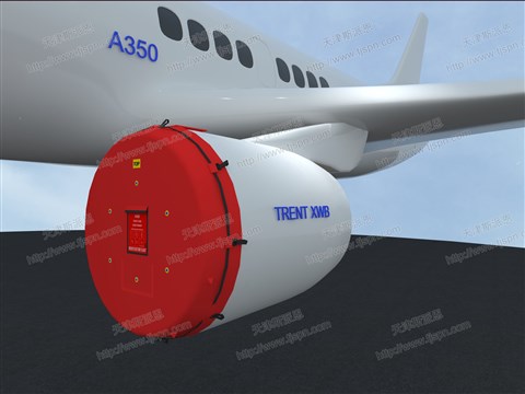 名称：TRENT XWB发动机进气保护罩(高配销钉款）  件号：AZ22TXWBGP