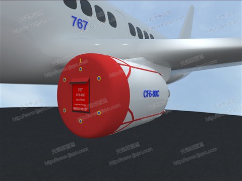 名称：CF6-80C发动机进气保护罩  件号：JQK-CF6-80C