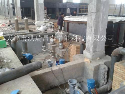 湖南展泰蓄熱式熔鉛爐施工現(xiàn)場